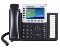 GXP-2160 Telefono IP Grandstream  , 6 cuentas SIP, display LCD COLOR, 5 teclas programables, 2 puertos de red 10/100/1000, POE, 24 teclas BLF